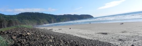 The beach at Cape Lookout is marvelous, but cold.