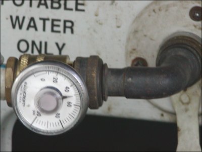 Water pressure gauge from Camping World