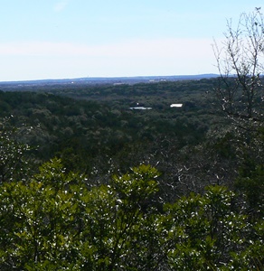 The visitor center, seen from one of the back country trails.