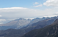 This is a veiw of the Gore Range mountains as you enter Trail Ridge Road.