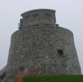 The round stone fort that guarded St. John harbor.