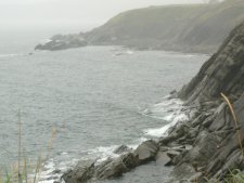 The coast of Cape Breton is mostly rocky.