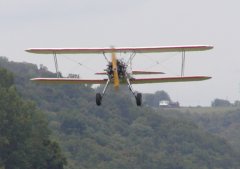 Of the many Steerman planes that came by, this was my favorite. (click for close-up)