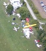 A view of the field, late in the day as the aircraft depart. (click for a full view)
