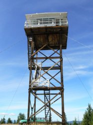 Blue Mountain fire lookout tower.