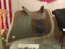 The saddle ridden by President Lincoln to and from the Gettysburg Address.