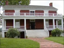 The McLean home where the first meeting and the surrender took place.