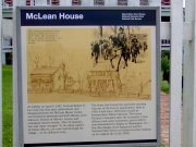 This sign tell the story of what happened at the McLean house.