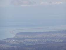 Dungeness Spit can be seen about 30 miles away, from the overlook.