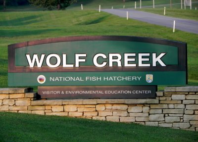 This is the sign at the entrance to Wolf Creek.