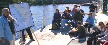Class gathers at Flamingo to learn the biology of alligators and crocodiles.