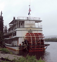 Stern-wheel tour boat. 