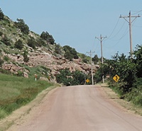 As you enter the canyon the road becomes a little steep and crooked.