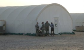 Living quarters for the team while training in Kuwait.