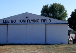 The hanger here has a new coat of paint & sign!