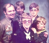 Everyone in the family is now registered in some position in Boy Scouts of America.