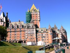 The oldest active hotel in Canada, is located directly on the river front.