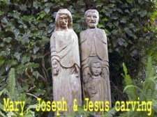 Mary & Joseph Carving