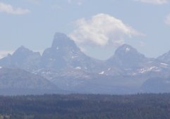 This is the view of the Tetons that we see from the park.