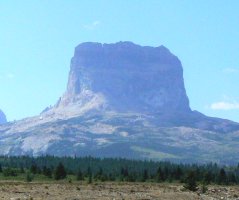 This interesting mountain can be seen from the highway north to Canada and Waterton Lakes Park.