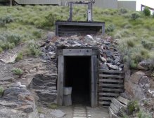 They have also recreated a mine shaft such as was common in claims of that period.