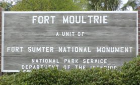 This is the sign in front of the old fort.
