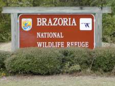 Main entrance to Brazoria National Wildlife Refuge.