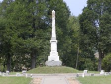 Monument at Bull Run to the Union dead.