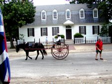 On all but the main streets, carriages are the only form of transportation.