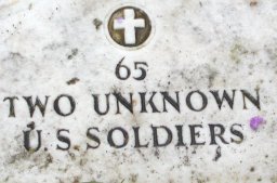 It was not uncommon to bury more than one soldier in the same grave at that time.