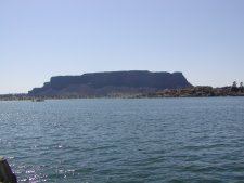 Steamboat rock is a landmark that was used by early explorers before Banks Lake existed.